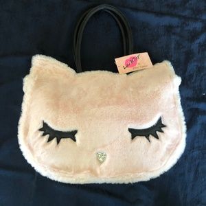 NWT Furry Pink Cat Bag by Betsey Johnson